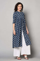 Shop Blended Cotton Stripes Kurti Online