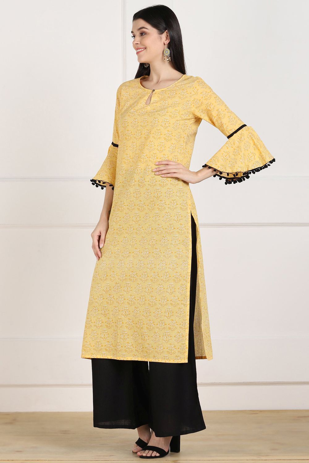 Shop Blended Cotton Kalamkari Kurti Online