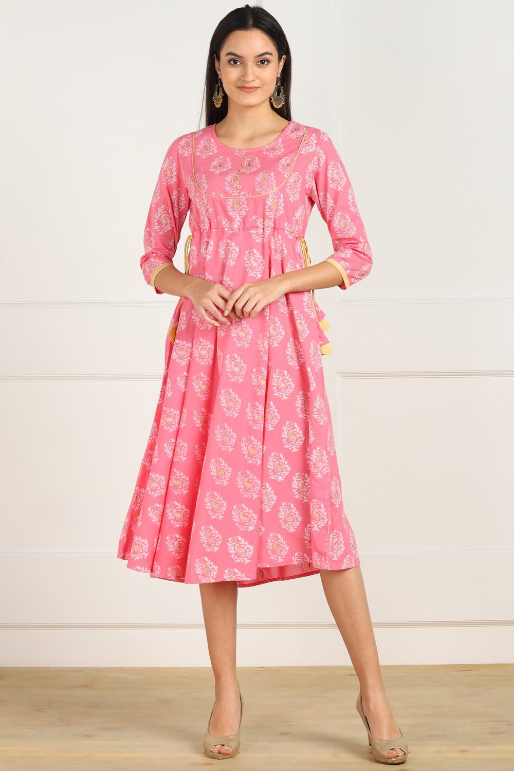 Shop Blended Cotton Ikat Dress Online