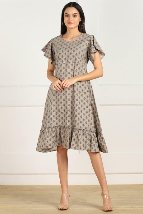 Shop Blended Cotton kalamkari Dress Online
