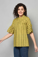 Buy Stripes Top in Green