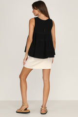 Buy Rayon Top in Black