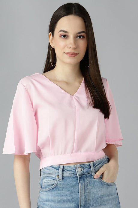 Shop Crepe Solid Top Online