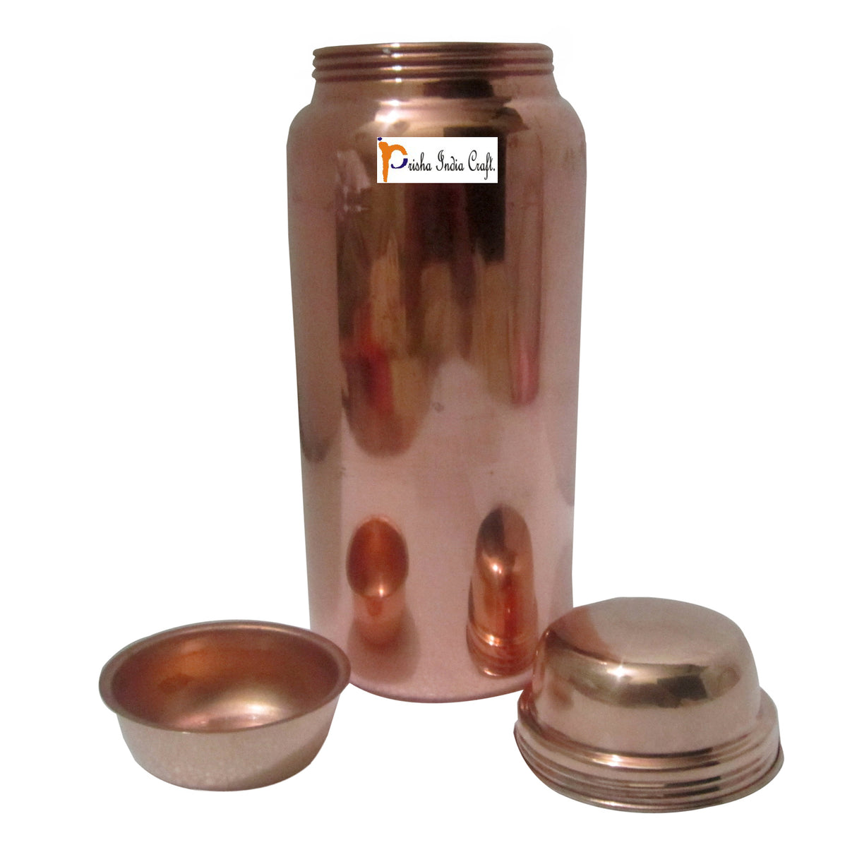 Copper Bottle Set In Brown