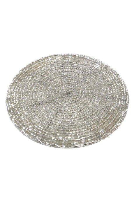 Beads Coaster Silver - Set of 10