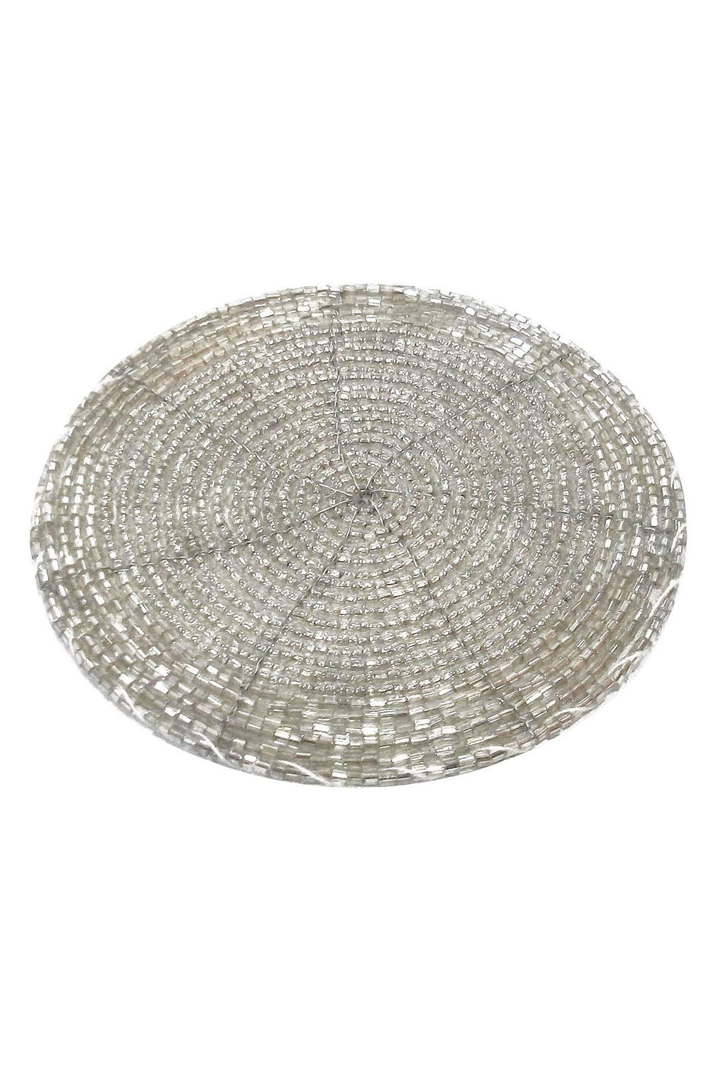 Beads Coaster Silver - Set Of 12