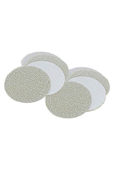 Beads Coaster Silver - Set Of 8