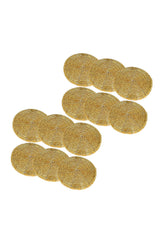 Beads Coaster Golden - Set Of 12