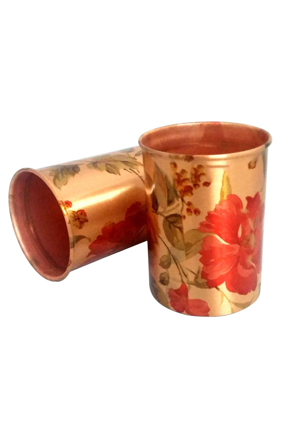 Copper Tumbler In Brown - 300 Ml