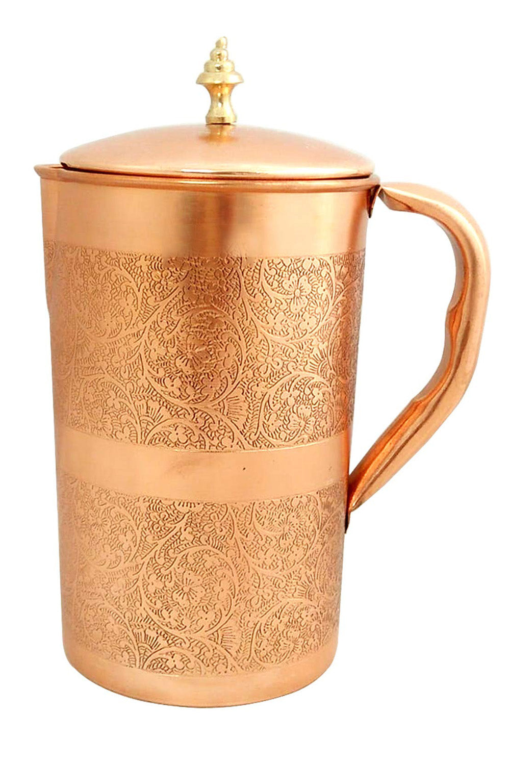 Copper Jug In Brown - 1200 Ml