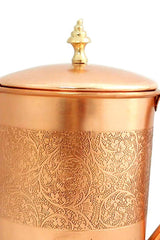 Copper Jug In Brown - 1200 Ml